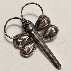 Joe Eby Sterling Dragonfly Pin